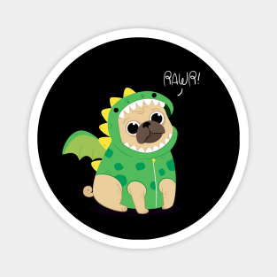 Pug Rawr Magnet